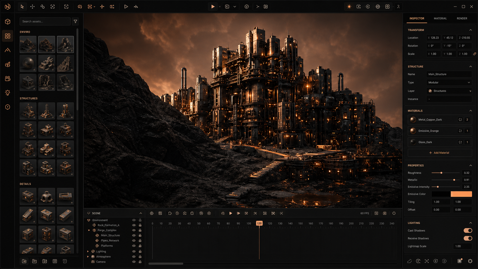 Dark Forge Studio interface preview